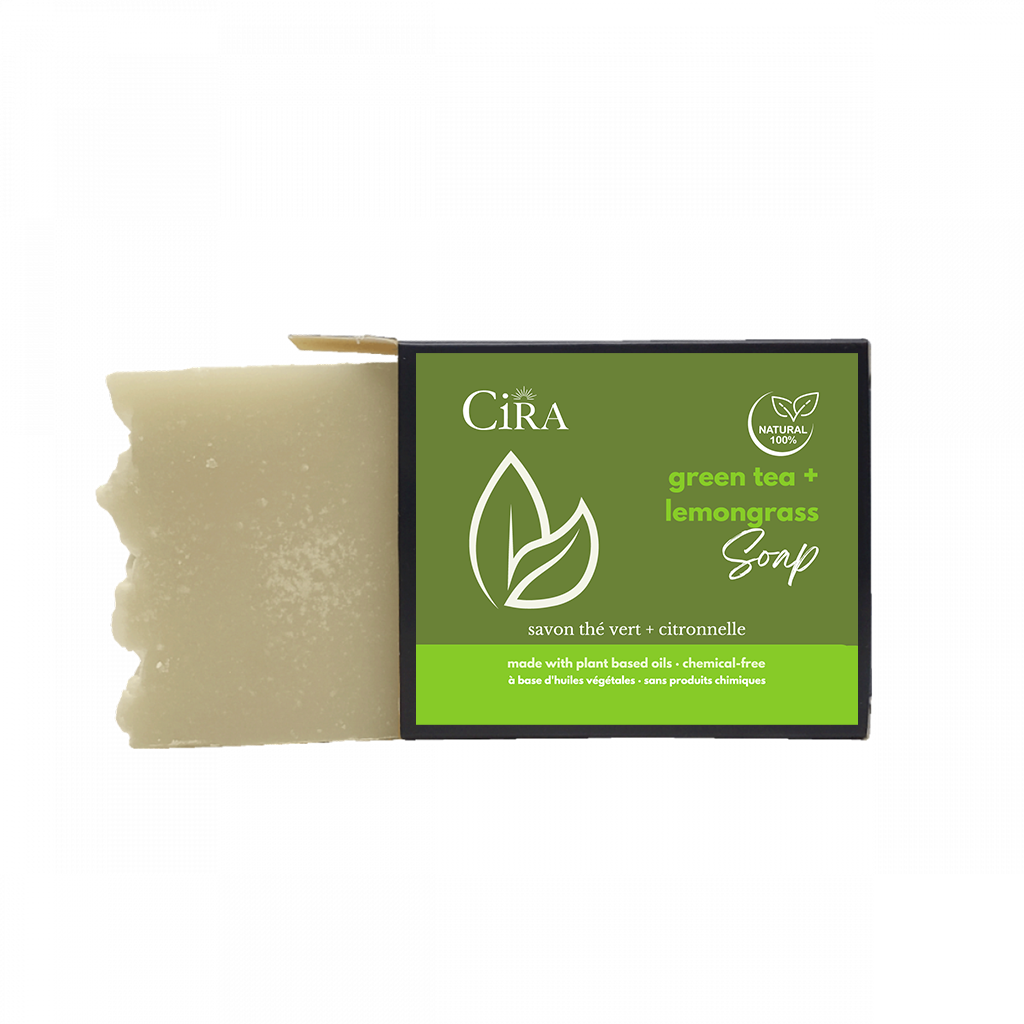 Cira Green Tea & Lemongrass All Natural Soap