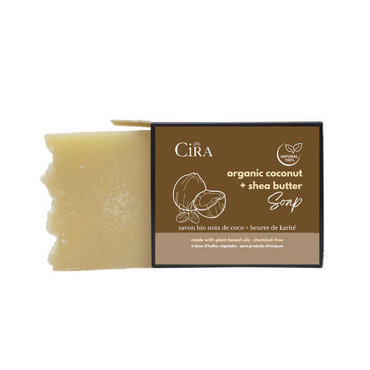 Cira Organic Coconut & Shea Butter All Natural Soap