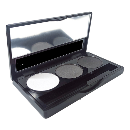 Cira Shadows of the Night Eyeshadow Palette – 3-Shade Monochrome Mystery Collection